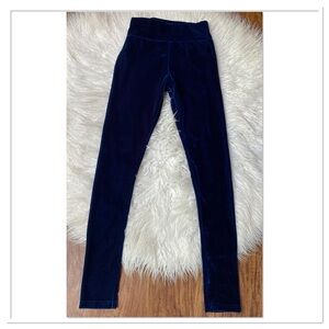 Killstar Hematite Soft Touché Velvet Leggings Sapphire Blue Size Small